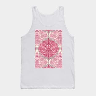 Happy Place Doodle in Berry Pink, Cream & Mauve Tank Top